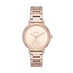 DKNY Women’s ‘The Modernist’ Quartz Stainless Steel Casual Watch, Color:Rose Gold-Toned (Model: NY2637)