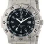 Smith & Wesson Men’s SWW-357-SS Aviator Tritium H3 Stainless Steel Watch