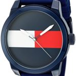 Tommy Hilfiger Men’s ‘Denim’ Quartz Plastic and Rubber Casual Watch, Color:Blue (Model: 1791322)
