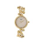 Titan Women’s ‘Raga Aurora’ Quartz Stainless Steel and Brass Casual Watch, Color:Gold-Toned (Model: 95048YM01)