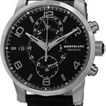 Montblanc Timewalker Chronograph Black Dial Mens Watch 105077