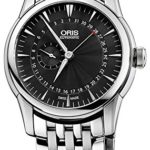 Oris Artelier Pointer Date Automatic Stainless Steel Mens Watch Black Dial 744-7665-4054-MB