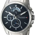Tommy Hilfiger Men’s ‘COOL SPORT’ Quartz Stainless Steel Casual Watch, Color:Silver-Toned (Model: 1791348)