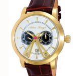 Watch Adee Kaye Men’s Dome Collection Watch Seagull 18 jewel automatic-multifunction AK8871-GSV