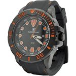 Smith and Wesson Scout Watch, 5 ATM, Japanese Movement, Stainless Steel Caseback, Rubber Strap, 48MM, Orange (SWW-582-OR)