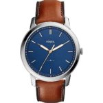 Fossil Men’s 44mm The Minimalist Brown Leather Strap Watch