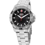 Wenger Swiss Military Black Dial Stainless Steel Men’s Watch 011241201C