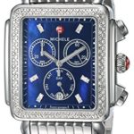 MICHELE Women’s ‘Deco Xl’ Swiss Quartz Stainless Steel Casual Watch, Color:Silver-Toned (Model: MWW06Z000033)