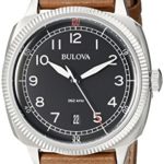 Bulova Men’s 96B230 Military Analog Display Japanese Quartz Brown Watch