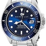 Henry Jay Mens Stainless Steel “Specialty Aquamaster” Professional Dive Watch with Date