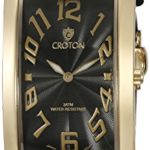 CROTON Men’s CN307533YLBK ARISTOCRAT Analog Display Quartz Black Watch