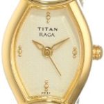 Titan Women’s 2170YM01 Raga Inspired Gold Tone Watch