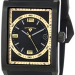 Swiss Legend Men’s 40012-BB-01-GA Limousine Black Textured Dial Black Silicone Watch