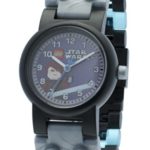 LEGO Anakin Star Wars Kids Buildable Watch with Link Bracelet and Minifigure | gray/blue | plastic | 28mm case diameter| analog quartz | boy girl | official