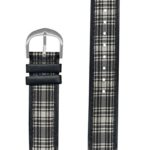 Pedre Black Plaid Grosgrain Watch Strap 18mm – Replacement Watch Band – Preppy & Chic Fashionable Look