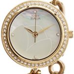 Titan Women’s 2539BM01 Raga – Swarovski Mother of Pearl – Gold Metal Strap Watch