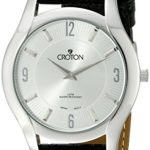 CROTON Men’s CN307501BSSL Heritage Analog Display Japanese Quartz Black Watch