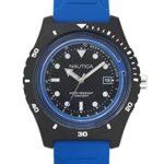 Nautica Men’s ‘IBIZA’ Quartz Resin and Silicone Sport Watch, Color:Black (Model: NAPIBZ002)