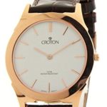 Croton CN307464RGDW Mens Brown Leather Slim Casual Watch