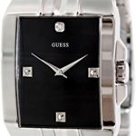 GUESS Men’s U10014G1 Dressy Silver-Tone Stainless Steel Watch with Analog Dial and Deployment Buckle