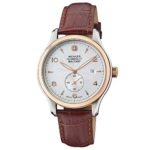 Wenger Silver Dial Leather Strap Men’s Watch 79313C