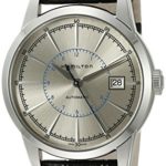 Hamilton Men’s ‘American Classic Railroad’ Swiss Automatic Stainless Steel Dress Watch, Color:Black (Model: H40555781)