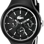 Lacoste Men’s ‘Borneo’ Quartz Resin and Silicone Casual Watch, Color:Black (Model: 2010870)