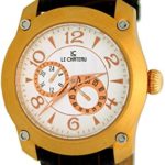 Le Chateau Men’s Captiva Dual Dial Automatic Watch with Brown Leather Strap #5425M
