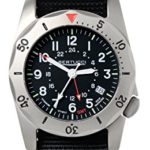 Bertucci 12117 A-2TR Vintage GMT Men’s Watch Black 40mm Titanium Case