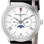 Frederique Constant Men’s FC270SW4P6 Business Time Analog Display Swiss Quartz Black Watch