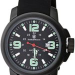 Smith & Wesson Men’s SWW-1100 Amphibian Commando Black Glowing Dial Rubber Band Watch