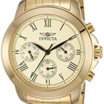 Invicta Women’s 21654 Specialty Analog Display Swiss Quartz Gold-Plated Watch