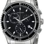 Hamilton Men’s H37512131 Jazzmaster Seaview Black Chronograph Dial Watch