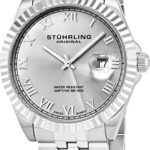 Stuhrling Original Men’s 599G.01 Symphony Regent Coronet Stainless Steel Bracelet Watch