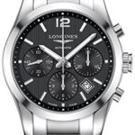 Longines Conquest Classic Automatic Black Dial Stainless Steel Mens Watch L27864566