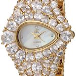 Adee Kaye Women’s Quartz Brass Dress Watch, Color:Gold-Toned (Model: AL9703-LG)