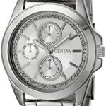 Geneva Women’s FMDJM121 Analog Display Quartz Silver Watch