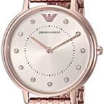 Emporio Armani Women’s ‘Dress’ Quartz Stainless Steel Casual Watch, Color:Pink (Model: AR11062)