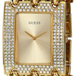 GUESS Women’s U0085L1 Rocker Glitz Multi-Chain Gold-Tone Bracelet Watch