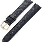 Hadley-Roma Men’s MSM705RA-160 16-mm Black Genuine Water Snakeskin Leather Watch Strap