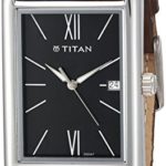 Titan Men’s ‘Neo’ Quartz Metal and Leather Casual Watch, Color:Brown (Model: 1731SL01)