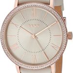 DKNY Women’s ‘Willoughby’ Quartz Stainless Steel and Leather Casual Watch, Color:Grey (Model: NY2545)