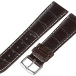 Hadley-Roma Men’s MSM834RB-220 22-mm Brown Genuine Italian Calfskin Leather WatchStrap
