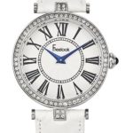 Freelook Women’s HA1025-9 Vendome Stainless Steel Case White Dial Leather Band Watch