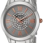 Geneva Women’s GV/1005SVRT Crystal Accented Silver-Tone Bracelet Watch