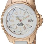 Momentum Women’s Quartz Stainless Steel and Ceramic Diving Watch, Color:Rose Gold-Toned (Model: 1M-DN67WS0C)