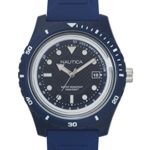 Nautica Men’s ‘IBIZA’ Quartz Resin and Silicone Sport Watch, Color:Blue (Model: NAPIBZ005)