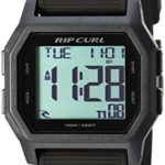 Rip Curl ‘Atom’ Quartz Plastic and Silicone Sport Watch, Color:Black (Model: A2701-BLW)
