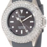 Freelook Women’s HA9036-7 Grey Band & Dial Ss Case Swarovski Bezel Watch