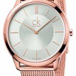 Calvin Klein Minimal Rose Gold Tone 40mm Women’s Watch K3M21626